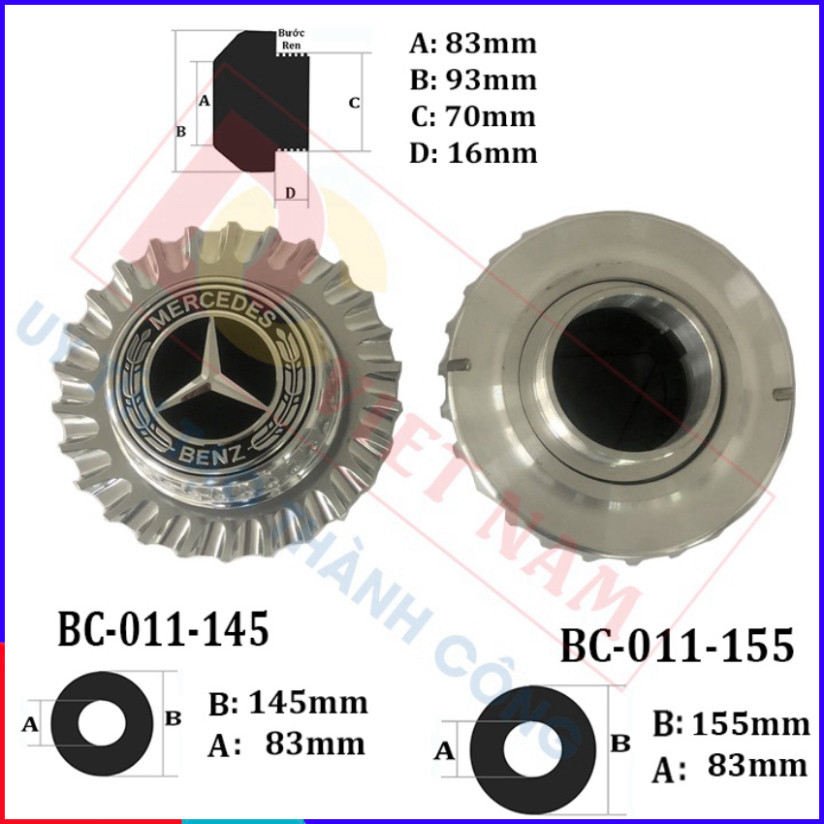 [GENUINE] Maybach BC-011 ฝาครอบล้อรถและฝาครอบล้อ Logo - สินค้าของแท้