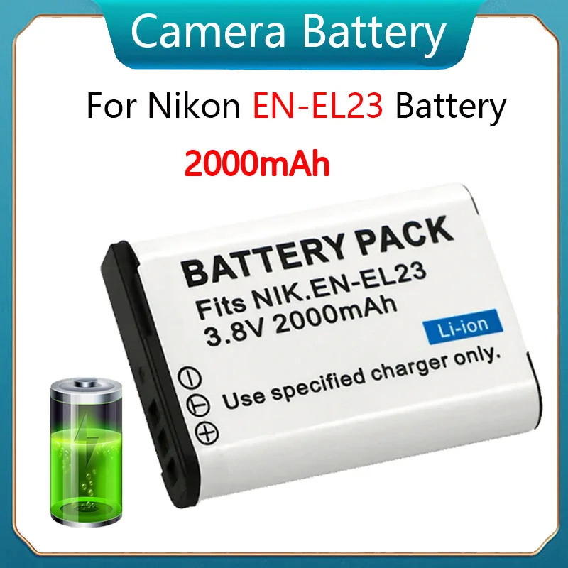 2000มิลลิแอมป์ชั่วโมงแบบชาร์จ EN-EL23 EN แบตเตอรี่ EL23สำหรับ Nikon COOLPIX P610S P900S B700 P600สำหรับ Nikon EL23กล้องแ
