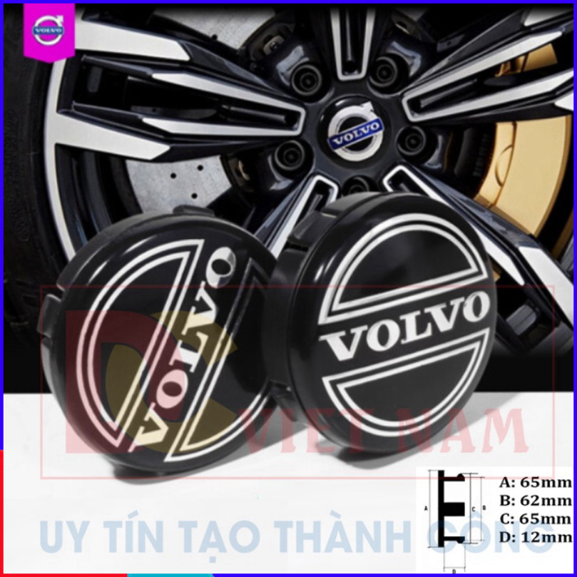 [GENUINE] ฝาครอบล้อและฝาครอบล้อรถ Volvo โลโก้ เส้นผ่านศูนย์กลาง 64MM - สินค้าของแท้