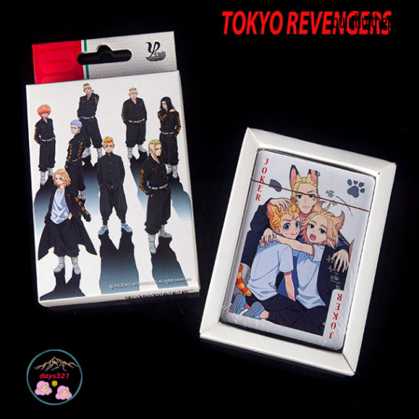 TOKYO REVENGERS ชุดไพ่พิมพ์ลายไพ่ต่างๆ 54 ใบ
