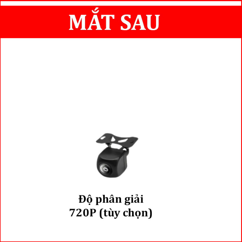 กล้องหลังความละเอียด 720P สําหรับ dash cam F965W + F986W. แบรนด์ HP [ใหม่]