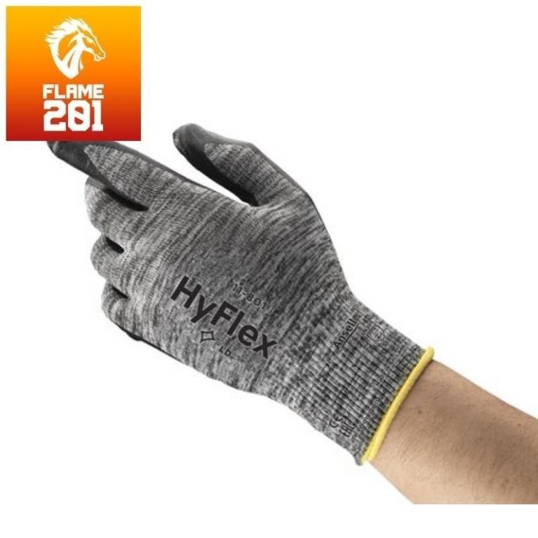 ถุงมืออุตสาหกรรมที่กันบาดน้ําหนักเบาพิเศษ Hyflex Ansell