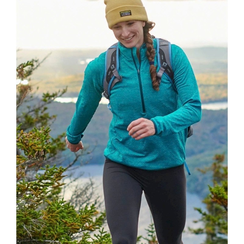 LL. bean เสื้อเชิ้ตแขนยาวสําหรับสายแบกเป้กลางแจ้งของผู้หญิงผลิตในยุโรป