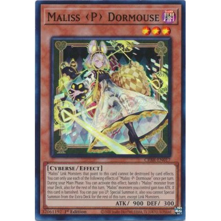 [ การ์ด Yugioh ของแท้ ] Malis P Dormouse - CRBR-EN017 - รุ่น 1st Rare