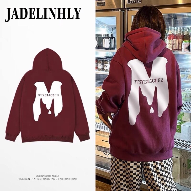เสื้อฮู้ด Nelly heybig letter m