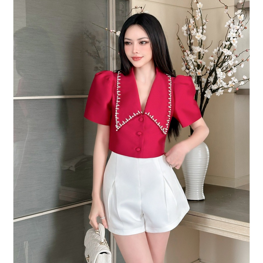 H2STORE - ชุดเสื้อ ROCKED พร้อมกางเกงขาสั้น A-LINE - H05387