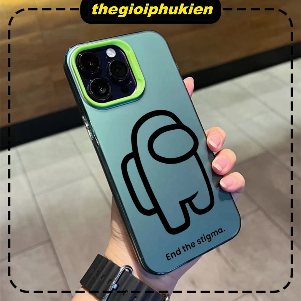 End stigma เคส iPhone พลาสติกอะคริลิคใสกันกระแทกสําหรับ iPhone 6/7/8/plus/x/xr/xs/11/12/13/14/15/pro