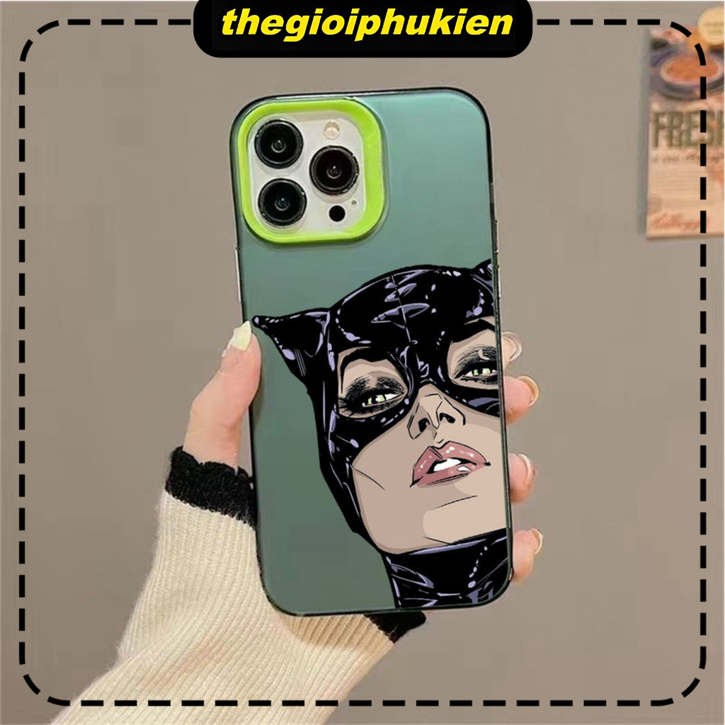 สาวหน้ากากสีดํากันกระแทกพลาสติกแข็งกรณี iPhone สําหรับ iPhone 6/7/8/ plus/x/xr/xs/11/12/13/14/15/pro