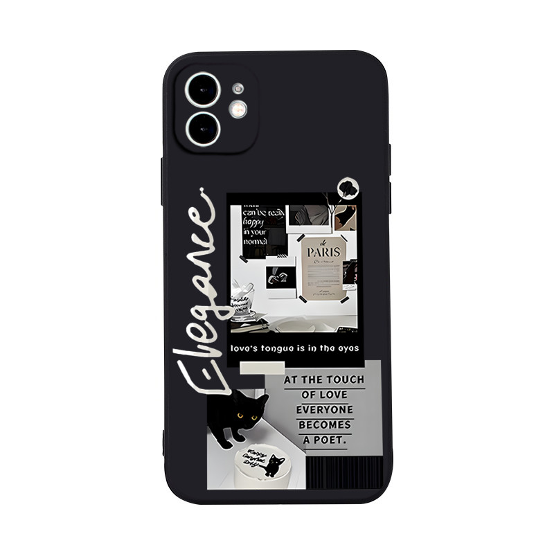 เคส iphone แมวขอบคลื่น 15prm สําหรับ iphone 15promax 13promax 11 xsmax 12 11promax 15prm 14promax 7 