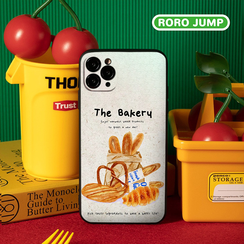 ขนมปังน่ารักIphone case 7 PlusสําหรับIphone 14promax 15prm x 16promax 13 13promax 11promax 12 7 Plus