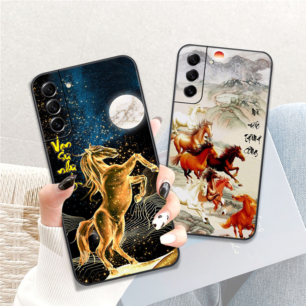 CASE สําหรับ Samsung S21 / S21 FE / S21 Plus / S21+ พร้อมพิมพ์ปีใหม่นําโชค - CLOVER CASE