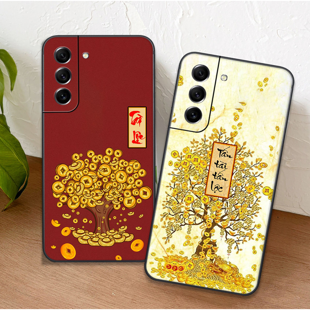 CASE สําหรับ Samsung S22 / S22 Plus / S22 Ultra / S22+ พร้อมพิมพ์ปีใหม่นําโชค - CLOVER CASE
