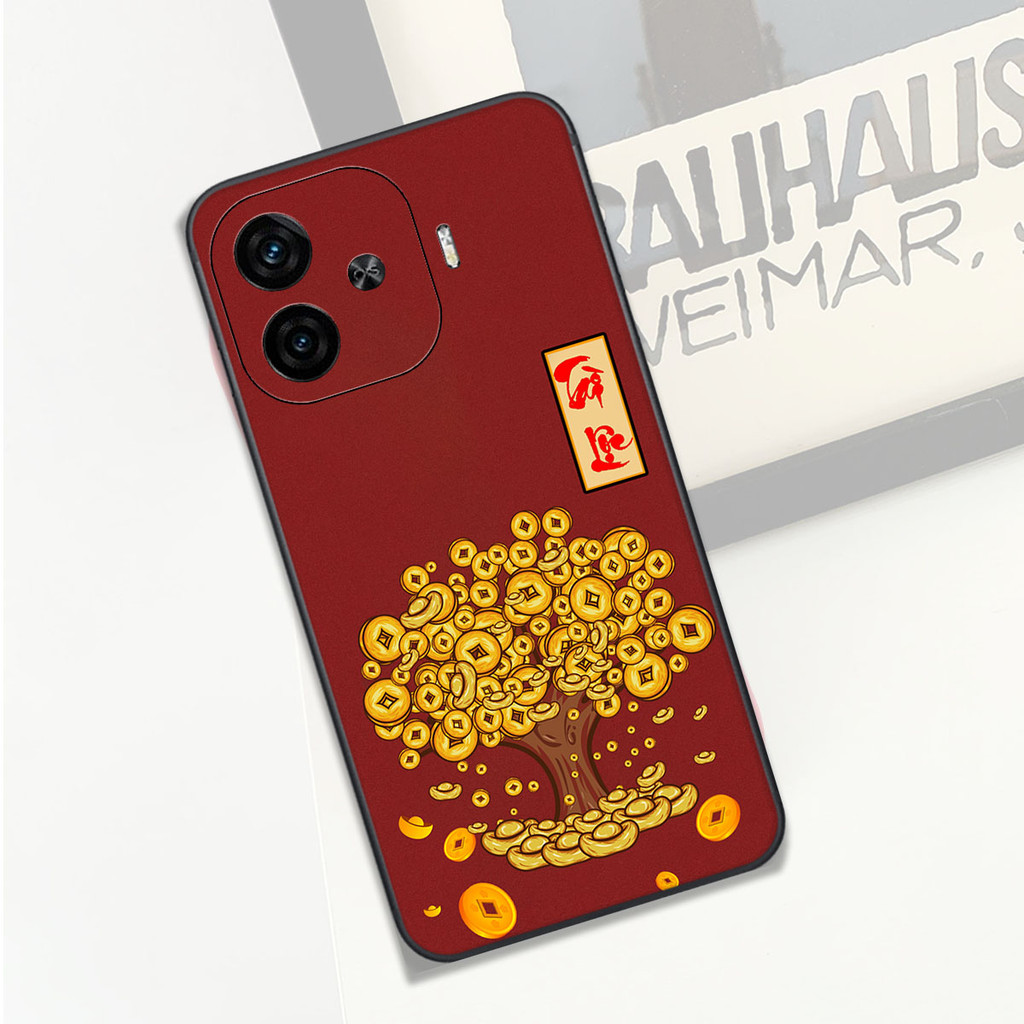 CASE สําหรับ Vivo iQOO Z9 Turbo 5G, IQOO Z9 พร้อมพิมพ์ปีใหม่นําโชค - V CASE