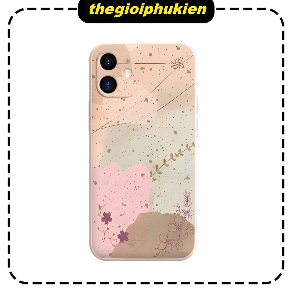 เคสไอโฟนขอบเหลี่ยมดอกเพชร 6/6splus/7/7plus/8/8plus/x/xr/xs/11/12/13/pro/max/plus/promax - e6065