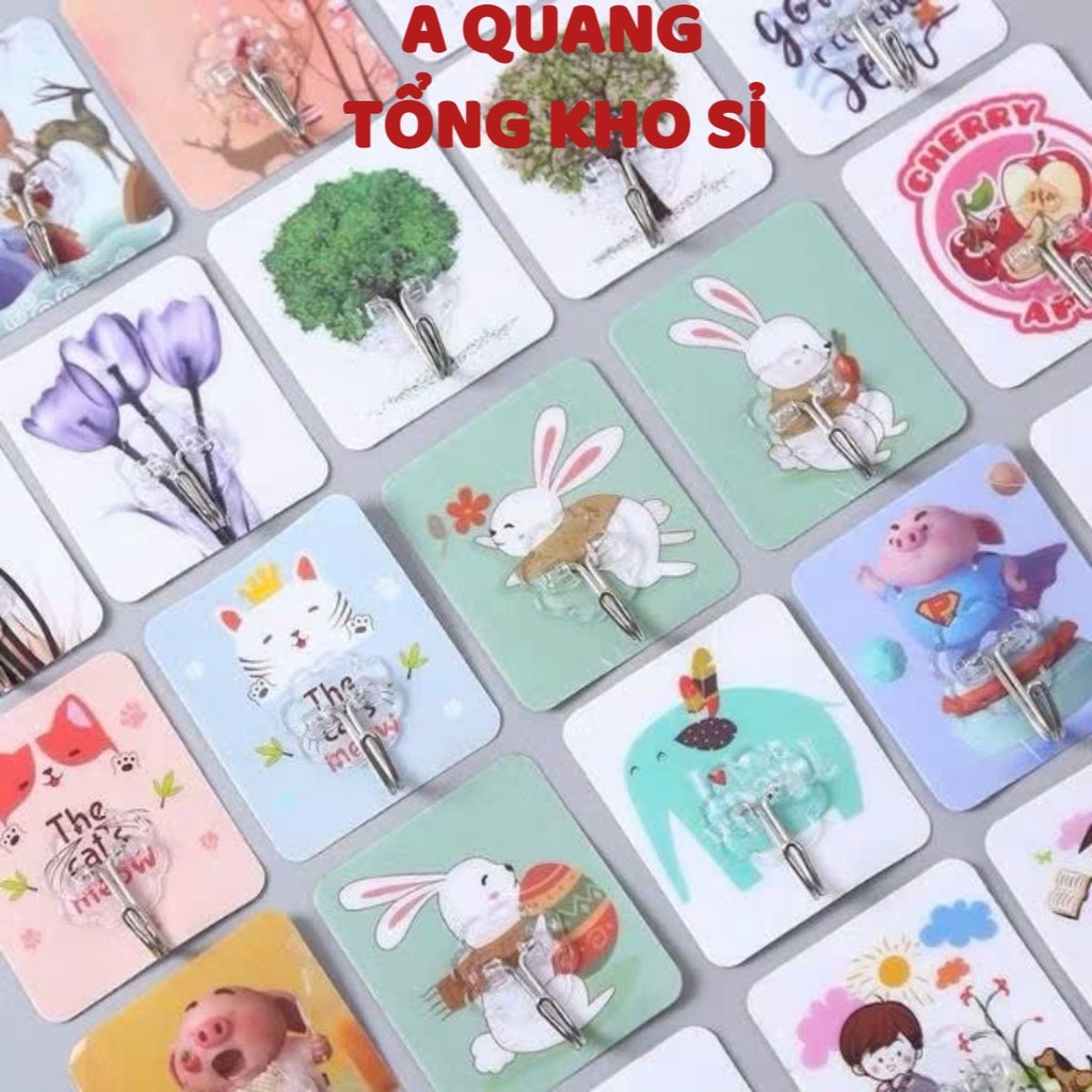 (COMBO of 10) ตะขอ 3D สําหรับงานหนัก, สติ๊กเกอร์ 3D หลายชั้นสําหรับ FAMILY - CODE: MOCTREODO8