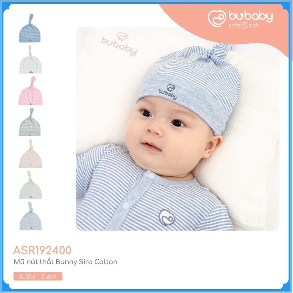 หมวกทารกแรกเกิดน่ารักทําจากน้ําเชื่อมผ้าฝ้าย ASR192400 | อุปกรณ์เสริม BuBaby ของแท้