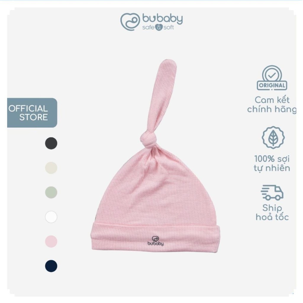 BuBaby หมวกทารกแรกเกิดสําหรับทารกที่มีปม วัสดุ BuBaby ASR Cotton Syrup192401 | อุปกรณ์เสริม BuBaby ข