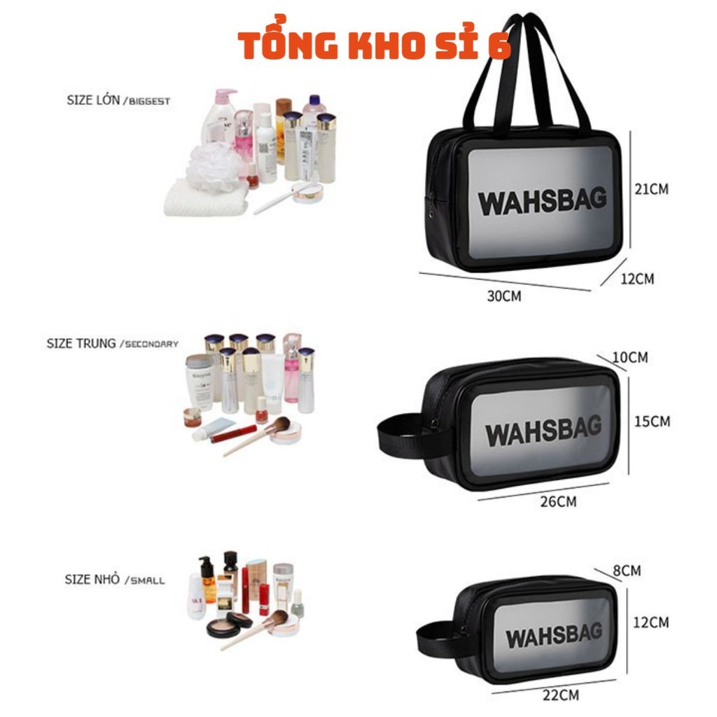 Set 3 Travel WASHBAG Cosmetic Bags, WASHBAG BAG