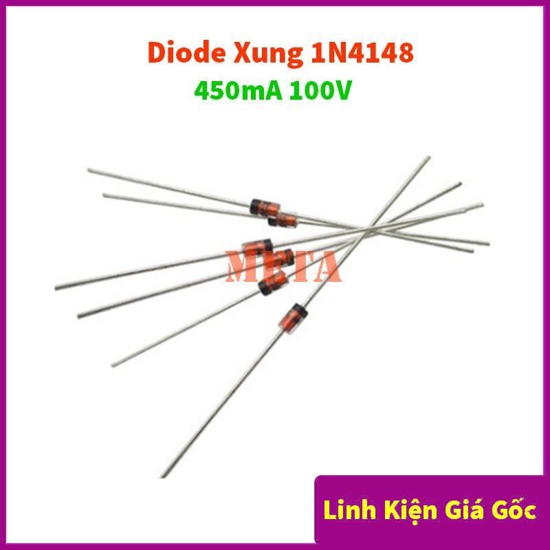 [ถุง 10 ชิ้น] Pulse Diode 1N4148 450mA 100V Pin DO-35 DIP - Zenner Diode 4148