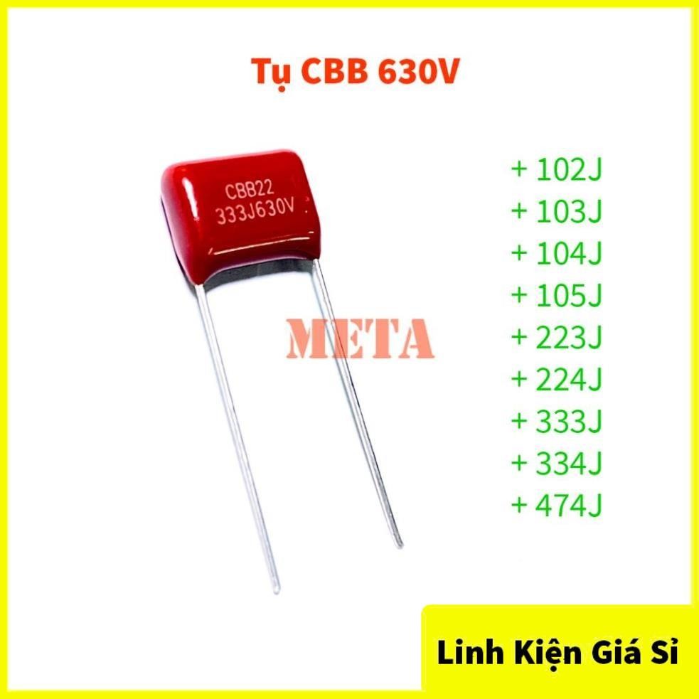 [ถุง 5] คาปาซิเตอร์ CBB 630V 102J 103J 223J 333J 104J 224J 334J 474J 105J 1uF สินค้าคุณภาพ - ตัวเก็บ