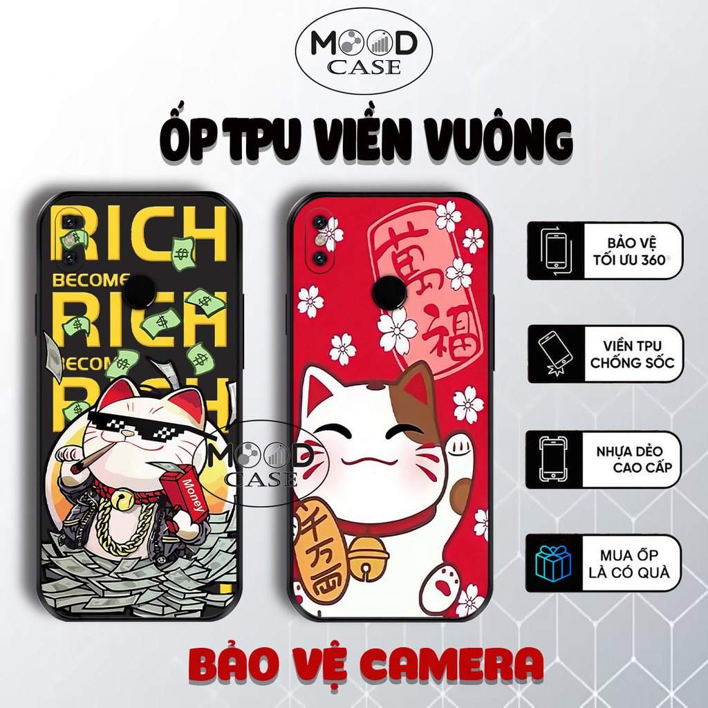 Xiaomi Mi 8, Mi 8 Lite, Mi 8 SE, Mi 9, Mi 9 SE เคสแมวนําโชคสําหรับ Tet