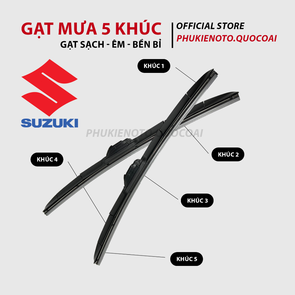ที่ปัดน้ําฝนรถยนต์ 5 STOCK ที่ปัดน้ําฝนรถยนต์ระดับไฮเอนด์ใหม่สําหรับ Suzuki XL7, ERTIGA, SWIFT, Supe