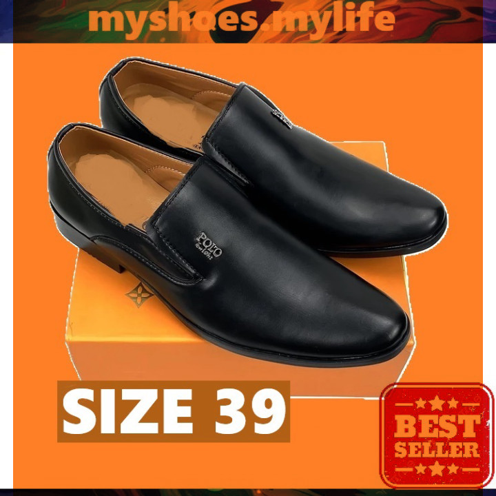 MY SHOES MY LIFE .  - H49 - รองเท้าสํานักงานสําหรับผู้ชายพร้อมหนังนุ่มและพื้นรองเท้าเย็บแข็งแรงแฟชั่