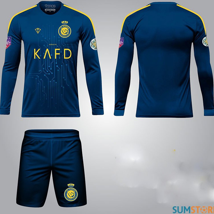 AlNassr Club 04 เสื้อกีฬาแขนยาวเฉพาะ