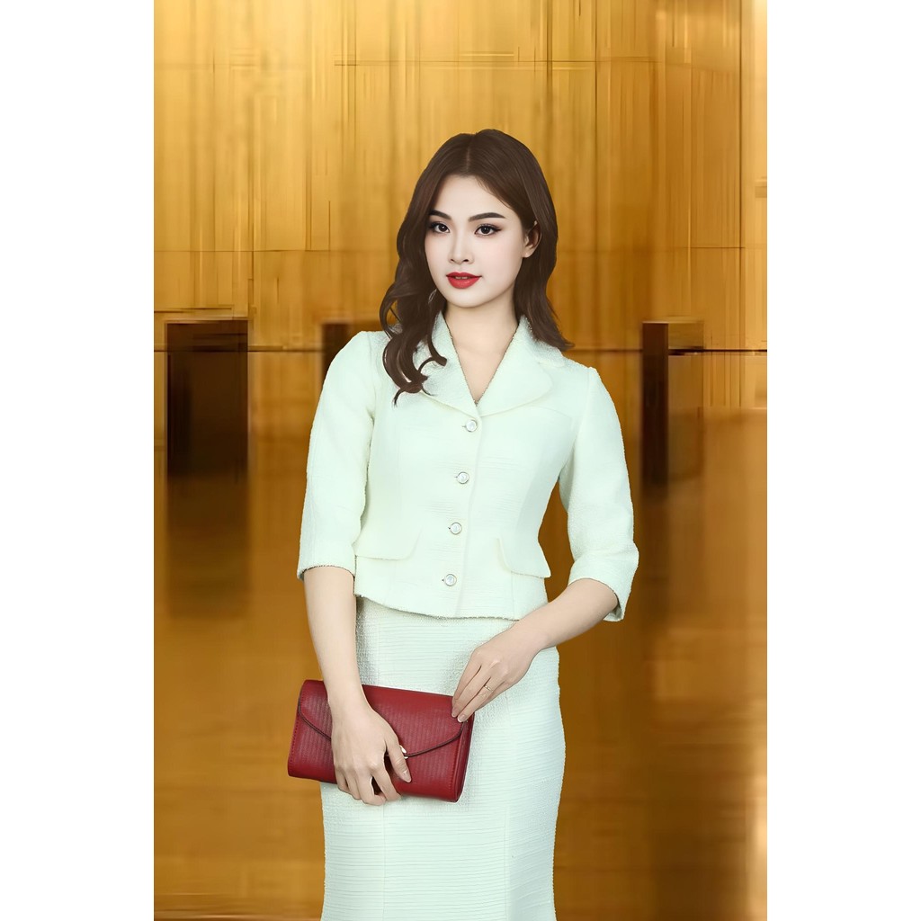 เสื้อกั๊ก 2 ชั้น แขนโฟมสีขาว คอปก KT ปก 2 ใบ กระเป๋าพนัง AVB1151TRKT1