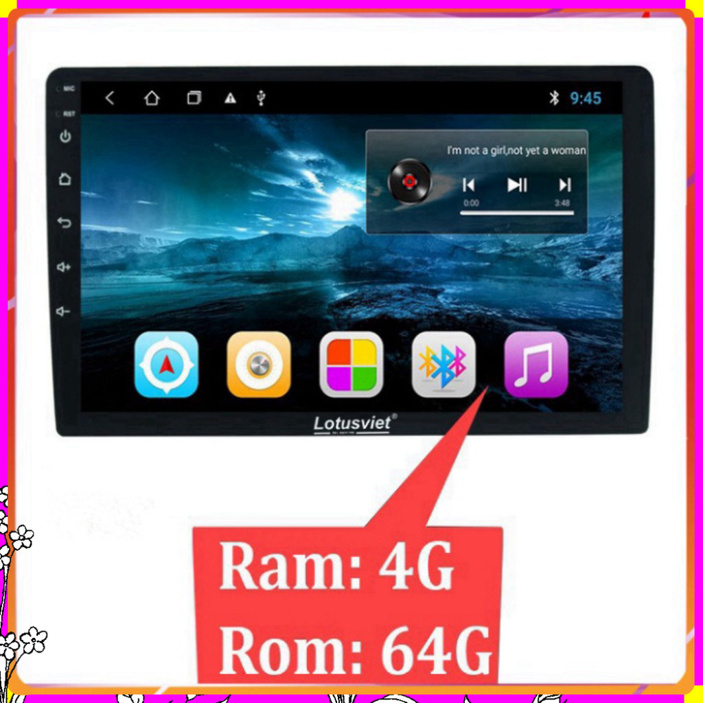 หน้าจอ DVD Android ระดับไฮเอนด์ 9-10 นิ้ว Wifi, 4G สําหรับรถยนต์ทุกประเภท LV–AD900 4+64 - สินค้าคุณภ