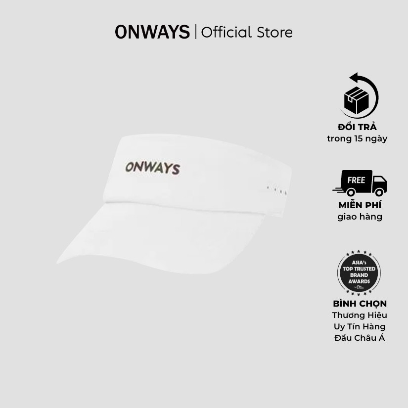 ONWAYS VISOR U5253 หมวกวิ่งสําหรับเล่นกีฬาครึ่งหัวน้ําหนักเบาระบายอากาศได้