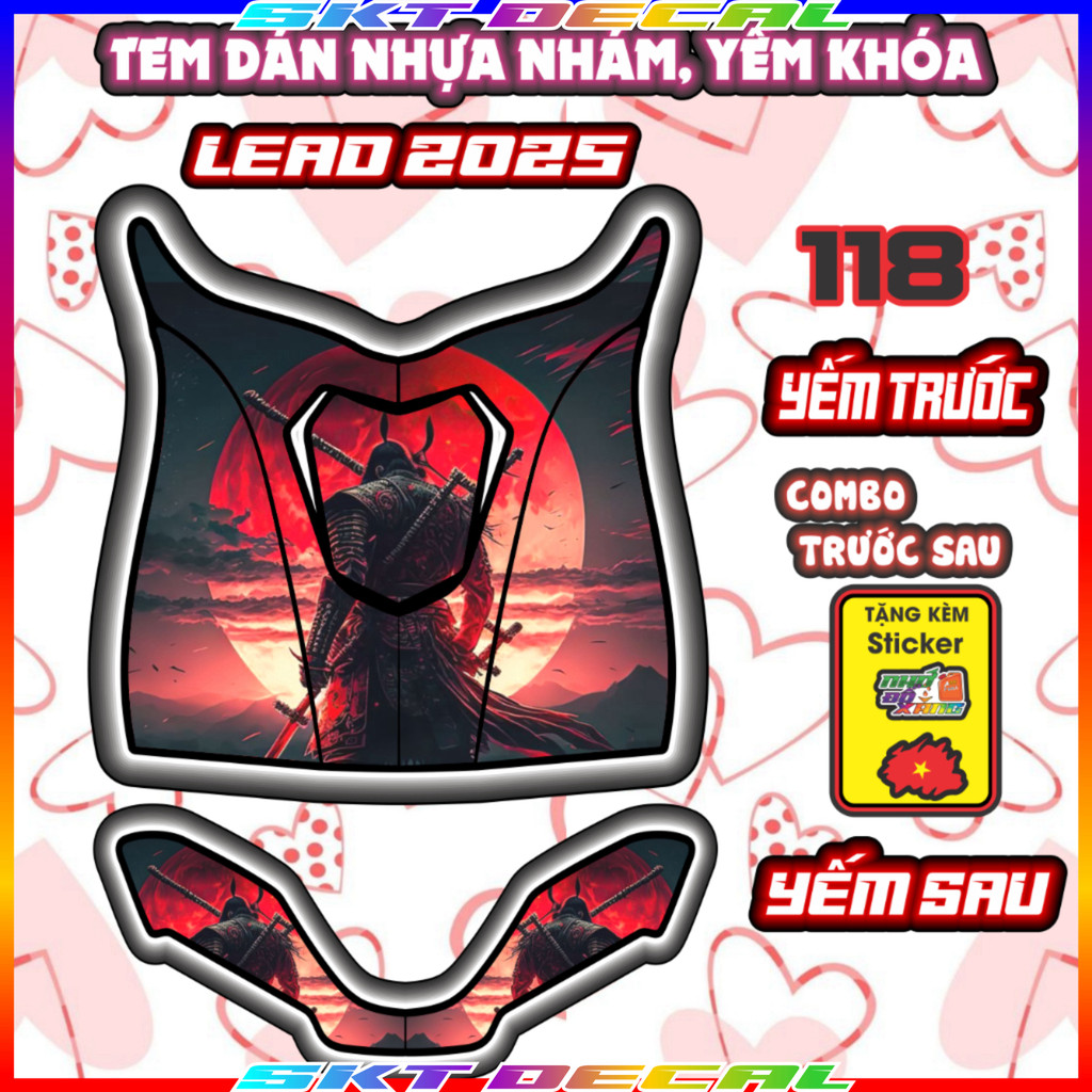 Combo LEAD 2025 สติ๊กเกอร์ตกแต่งป้องกันรอยขีดข่วน สติ๊กเกอร์ Tom And Jerry