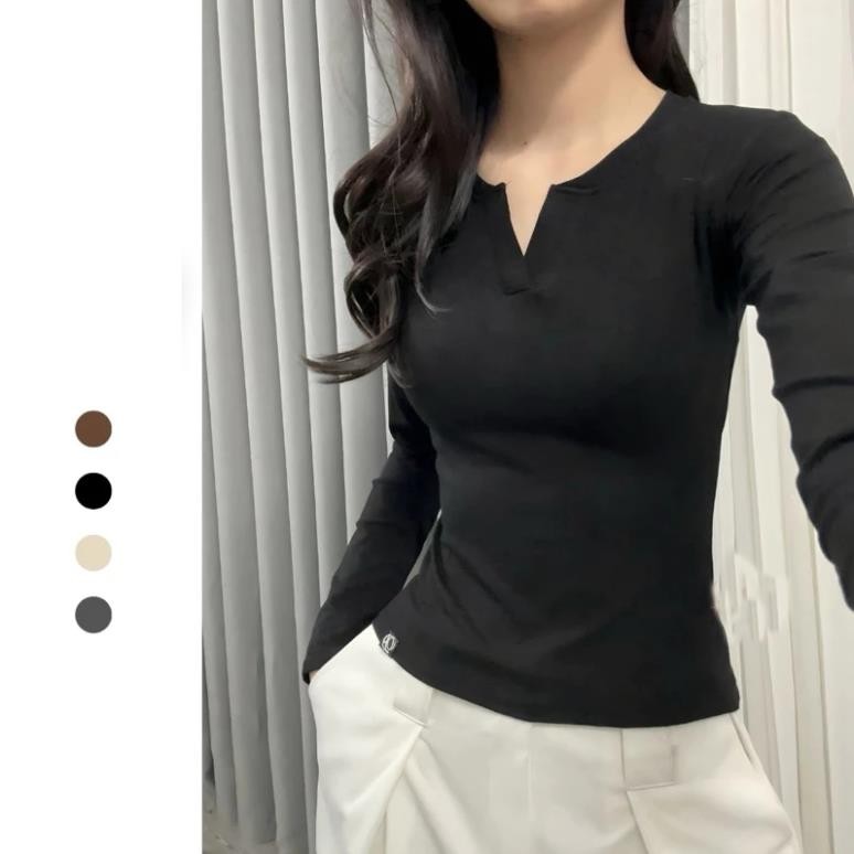 เสื้อคอเต่าแขนยาวผ้าฝ้ายนุ่ม A64 TDS Clothing