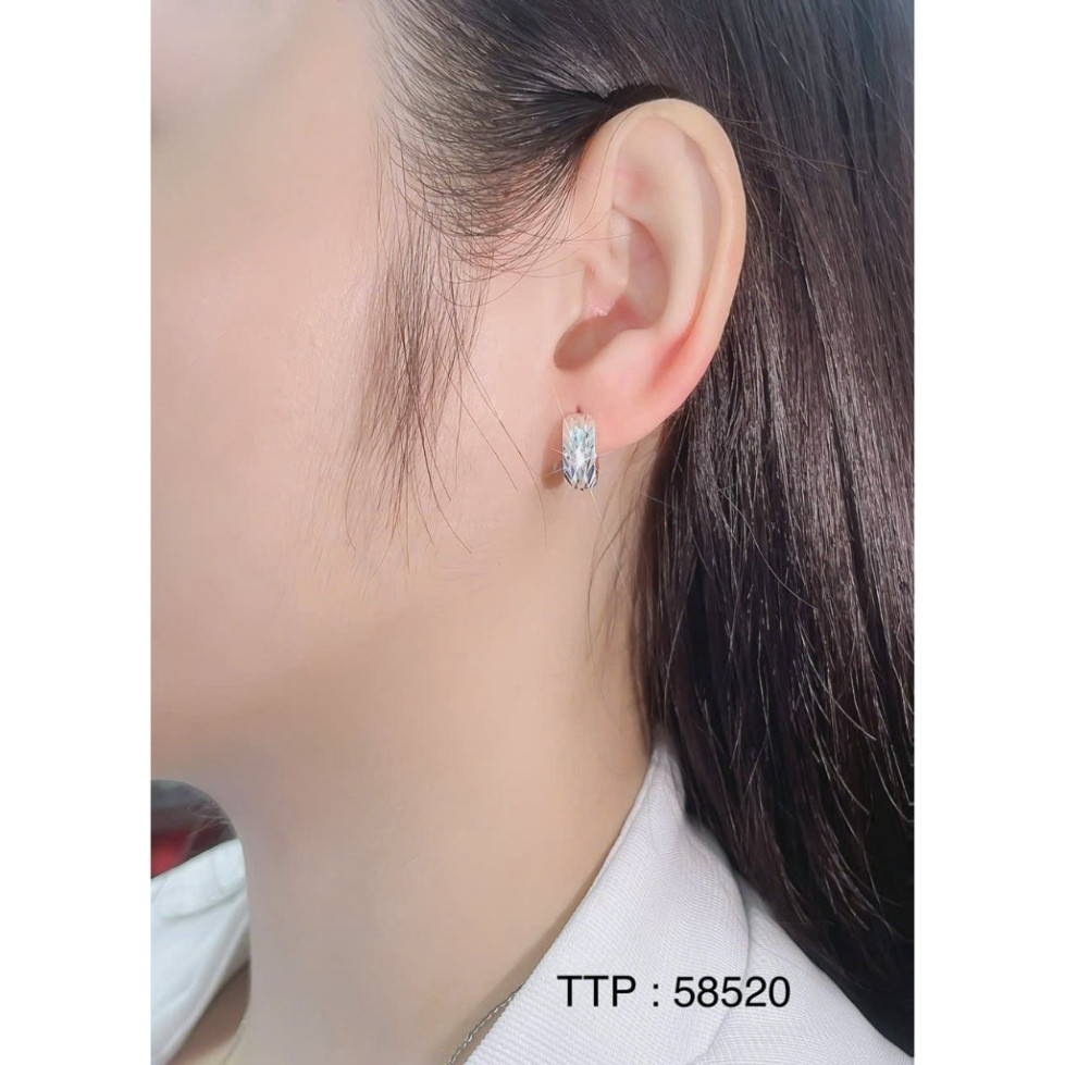 ต่างหูสําหรับผู้หญิง | เงินอิตาลีพรีเมี่ยม | Wear It On Bright Skin - Modern KT6368 MEELY