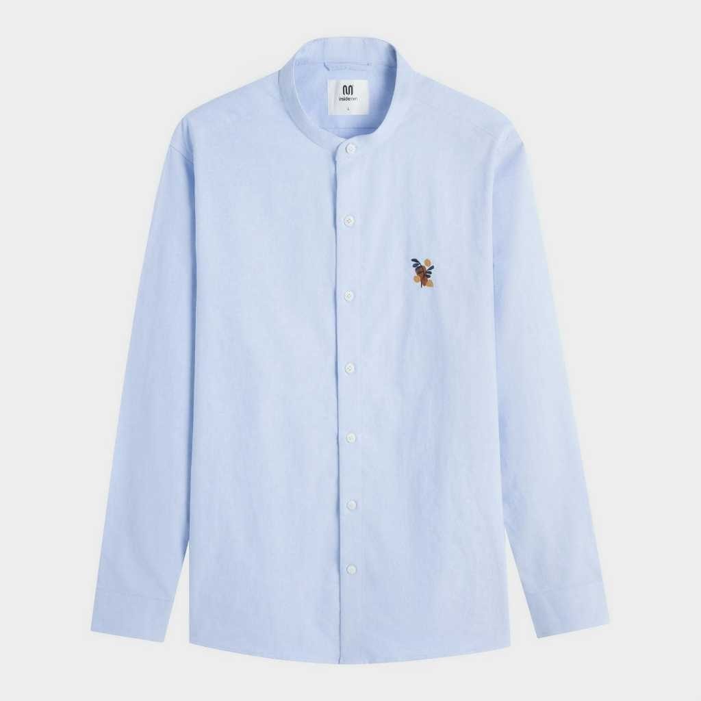 INSIDEMEN เสื้อคอเต่าแขนยาวผู้ชายลาย Regular Fit ILS0940Z