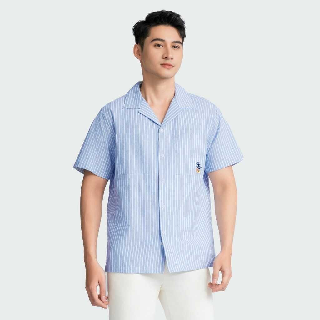 Insidemen Cotton Relax เสื้อลายสก๊อตแขนสั้นผู้ชาย ISS104AZ