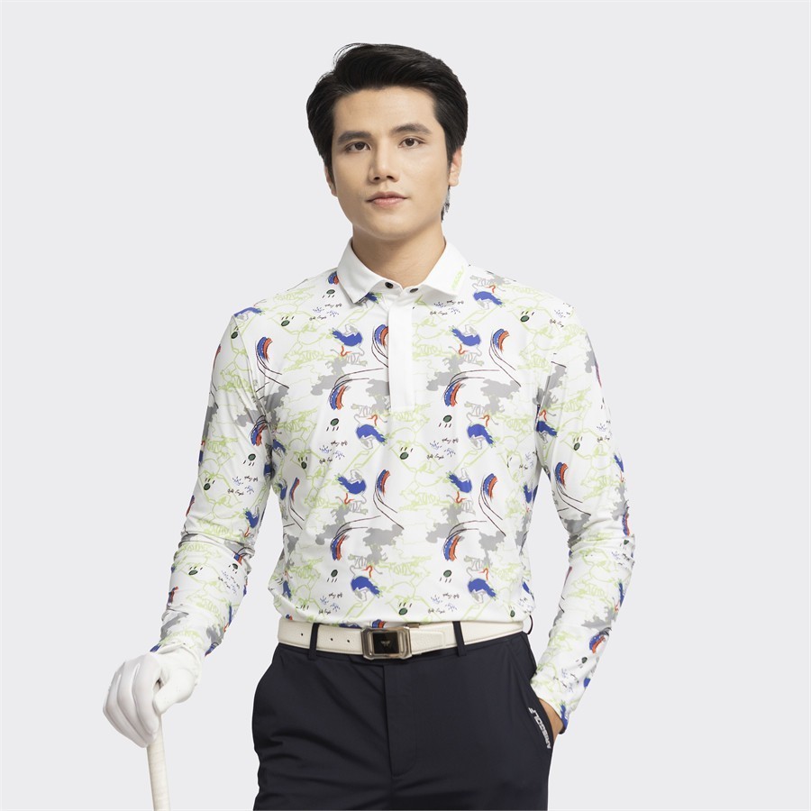 ARISTINO GOLF ALPG34W2 เสื้อโปโลแขนยาวพร้อม PATTERN