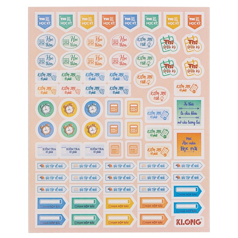 [COMBO 3/1] ชุดสติ๊กเกอร์ศึกษา; MS: 720