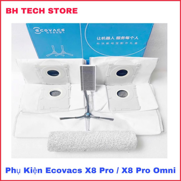 Ecovacs X8 / X8 Pro / X8 Pro Omni Full Box Accessory Set .( ตามภาพ ) .