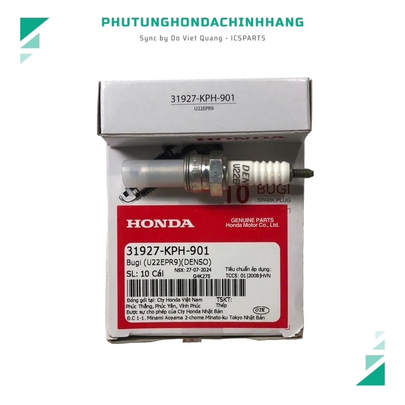หัวเทียน (U22Epr9) (Denso) Sh, Air Blade 125, Future, Lead 125, Vision, Vario