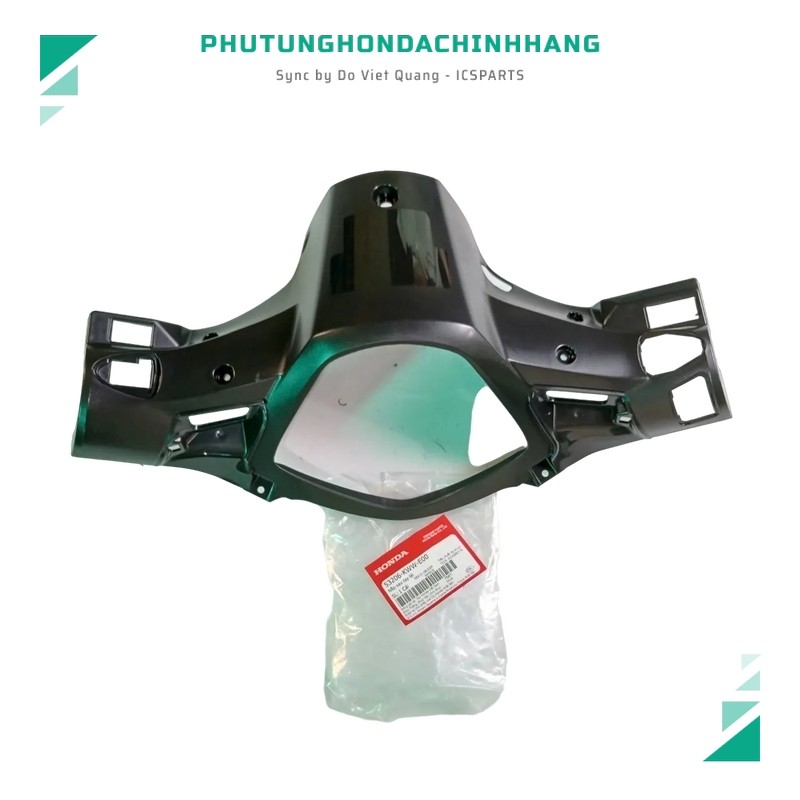 หุ้มพวงมาลัยหลัง (หลังพลาสติก) Rs 110, Ws 110 2013-2014 สีดํา Nh1