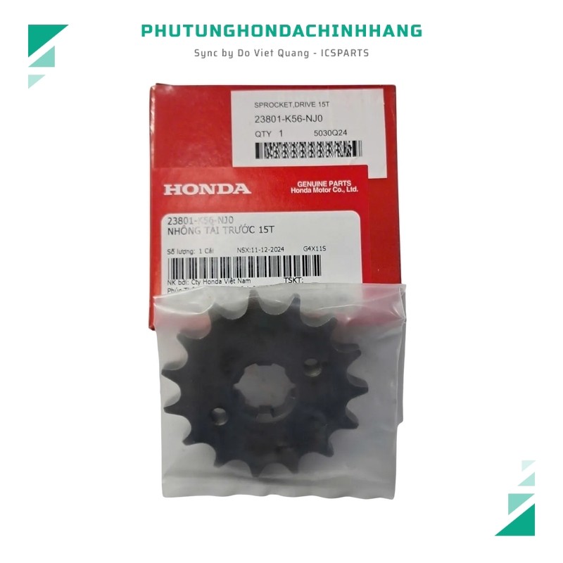 เฟืองตักหน้า (Sprocket) 15T Winner X V3 V4 / RR150 / CBR150R / CB150R