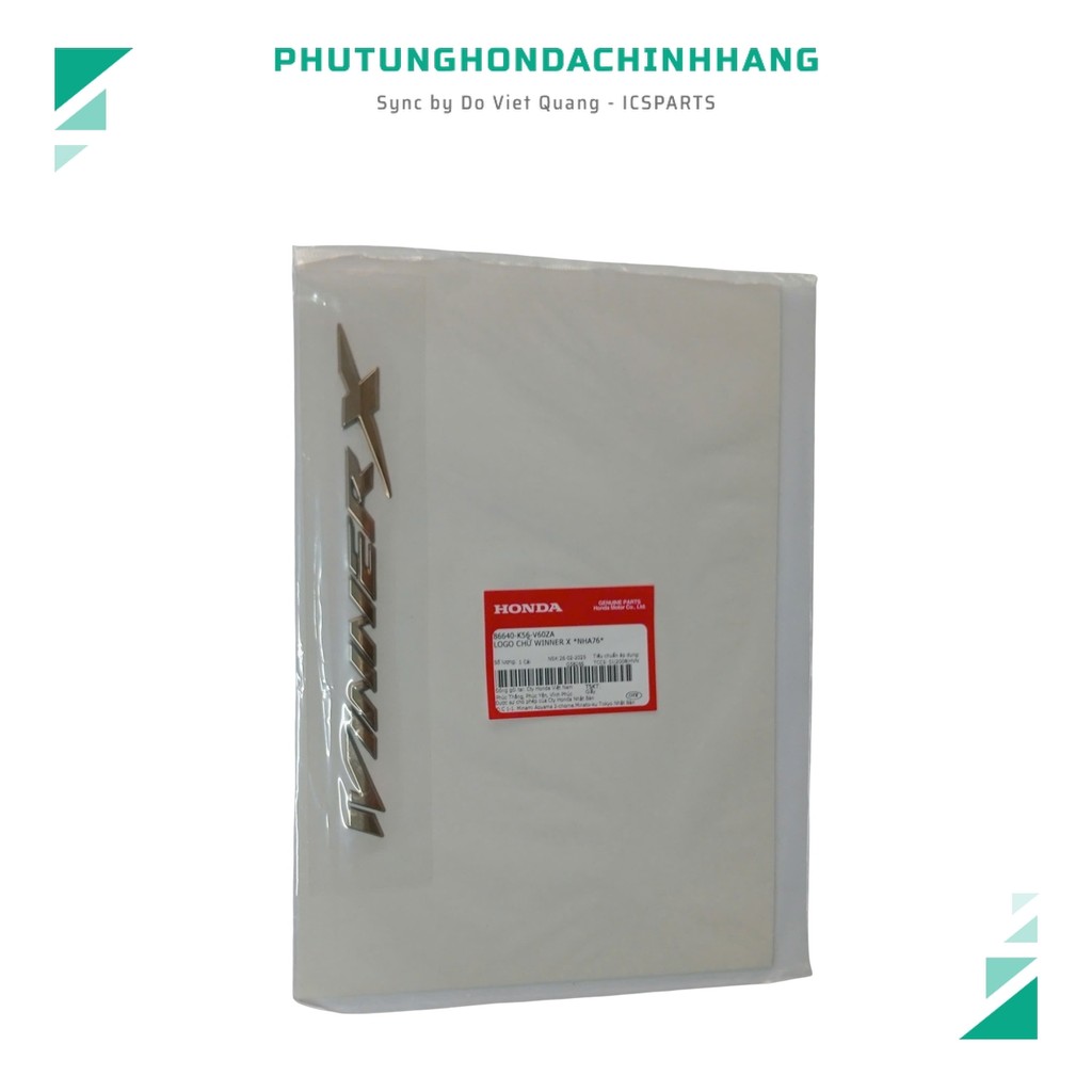 Winner X Nha76 Winner X Letter Logo Matte Black