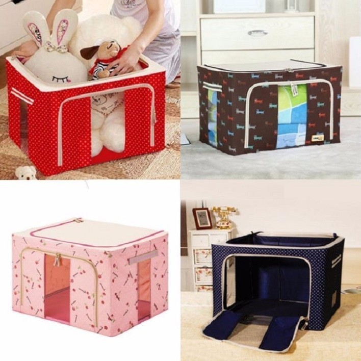 IRON FRAME BLANKET BOX เก็บของมานี่ ปี: 50x33x40ซม.