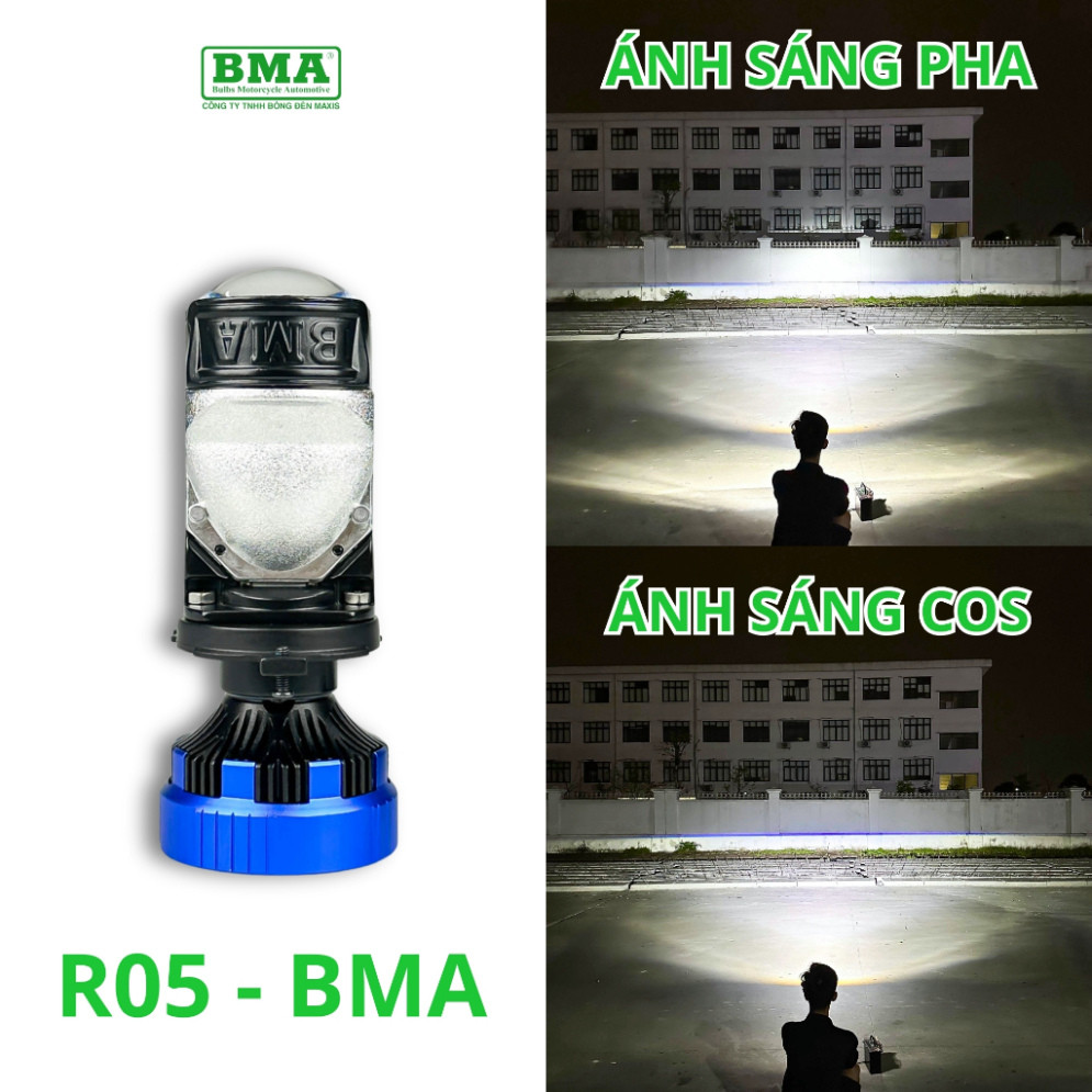 R05 BMA ไฟหน้า LED ทรงกลม Bi - 120W ไฟหน้าเฉพาะสําหรับรถยนต์และรถจักรยานยนต์ - คุณภาพสูง 2 ปี