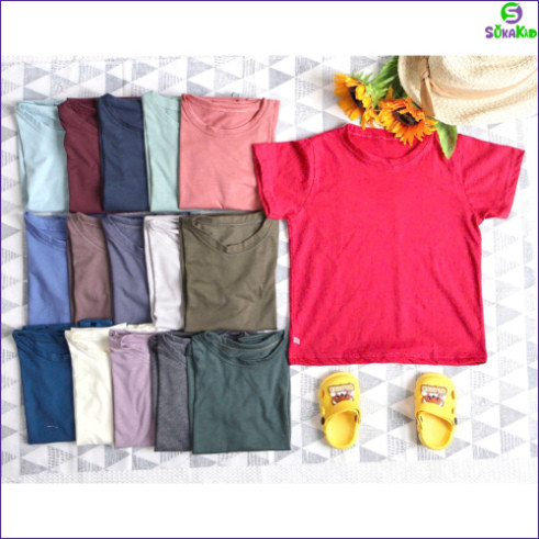 Comno 5-10 เสื้อยืดสําหรับเด็กชายและเด็กหญิง ผ้าคอตตอนเท่ๆ สําหรับเด็ก 6-30kg.ALBB20 -SK