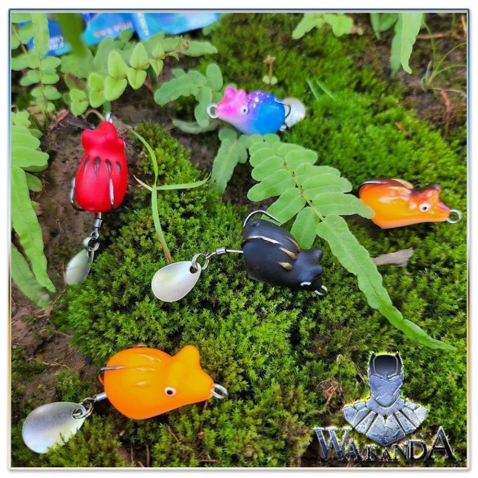 WAKANDA ล่อและเหยื่อตกปลาเทียมพร้อมช้อนคลื่น แพ้ง่าย 3 ซม. 4g Kha99 Fishing Tackle