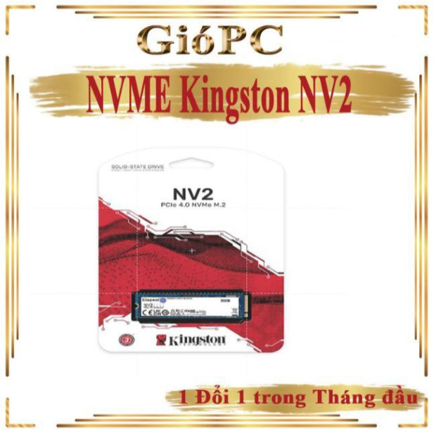 Kingston SNV2S SSD ฮาร์ดไดรฟ์ 1TB NVMe M.2 2280 PCIe Gen 4x4 (อ่าน 3500MB/s - เขียน 2100MB/s) - (SNV