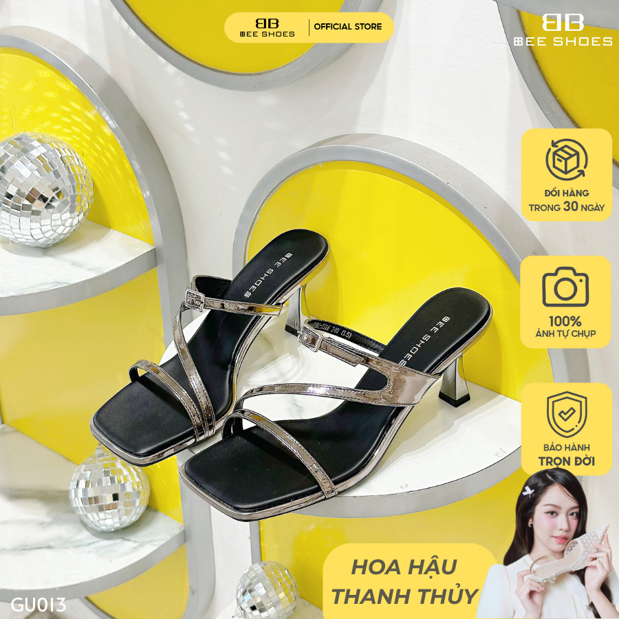 BEE SHOES รองเท้าส้นสูงผู้หญิงหัวเหลี่ยม 7ซม. (เวอร์ชั่น 1.5) - GU013