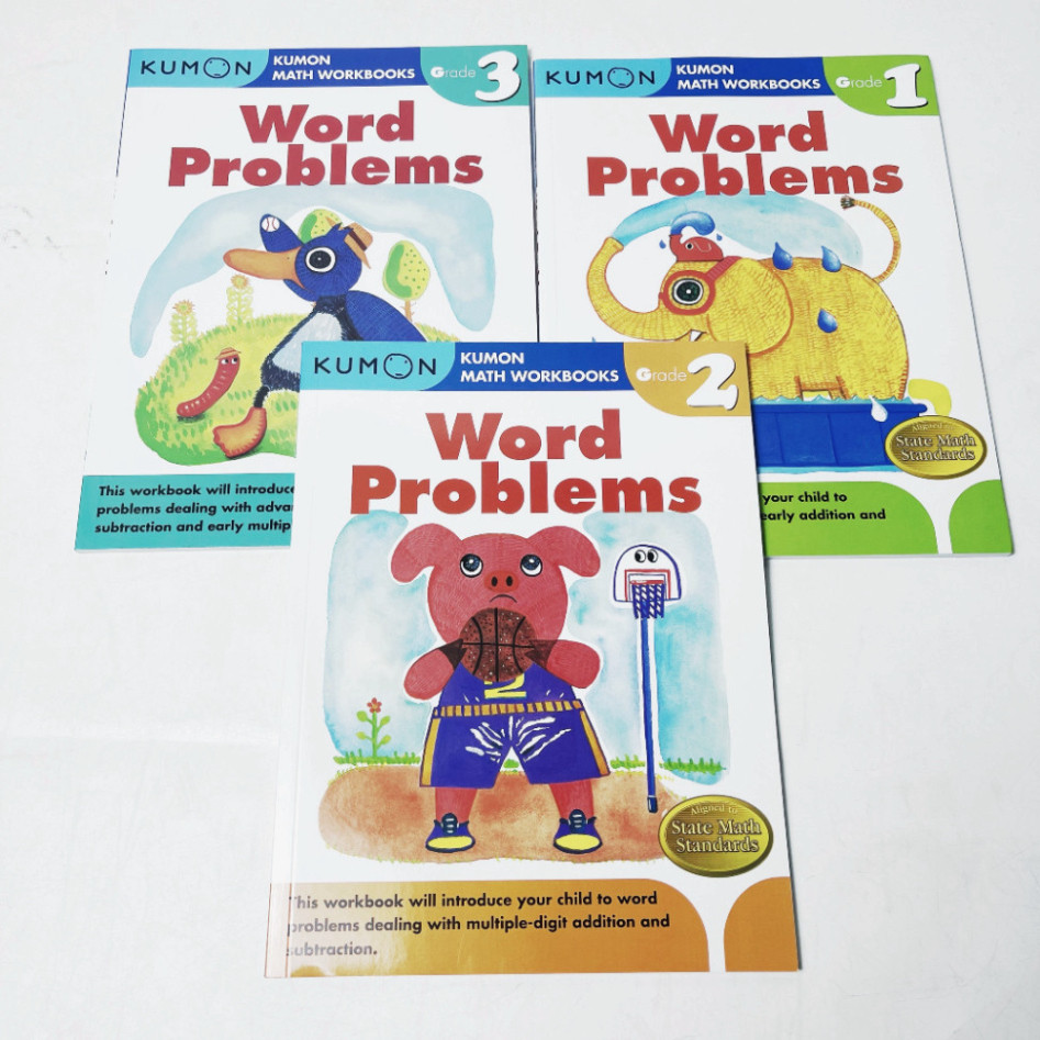 หนังสือ -KUMON - READING-WRITING-WORD PROBLEMS- ชุด 9 เล่ม